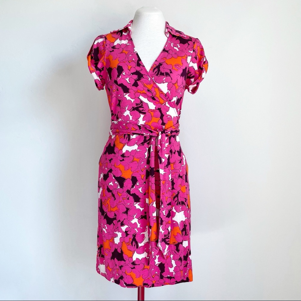 Diane Von Furstenberg DVF Jilda Two Silk Wrap Dress